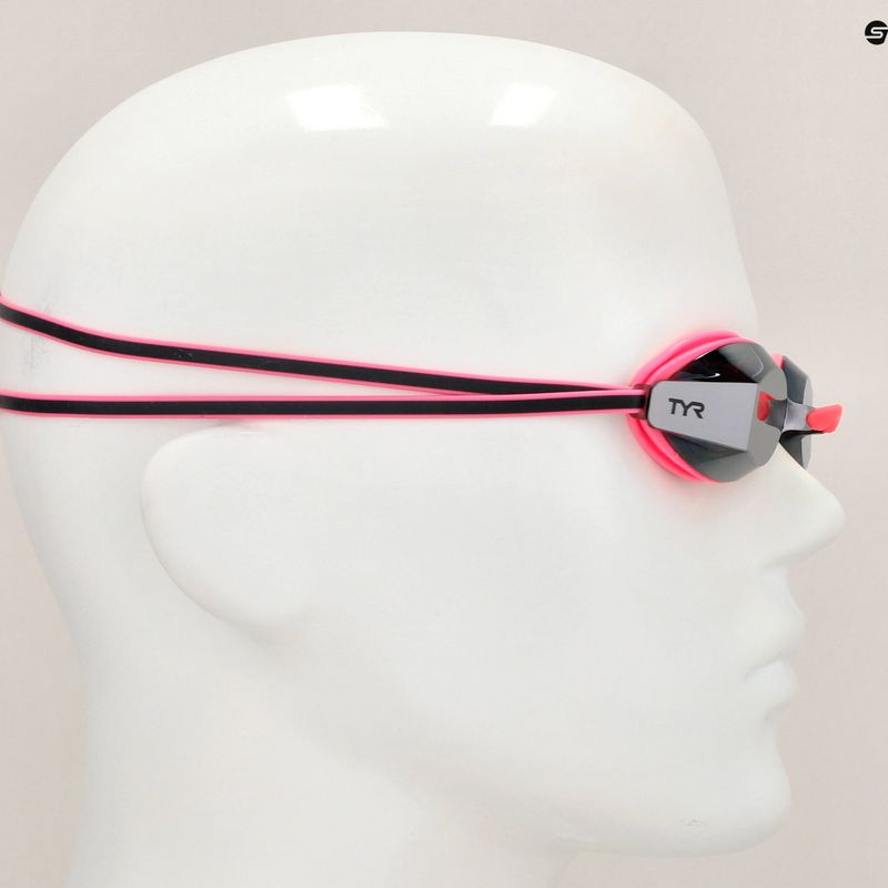 Окуляри для плавання дитячі TYR Blackops 140 Ev Racing Mirrored silver/ pink/ black 7
