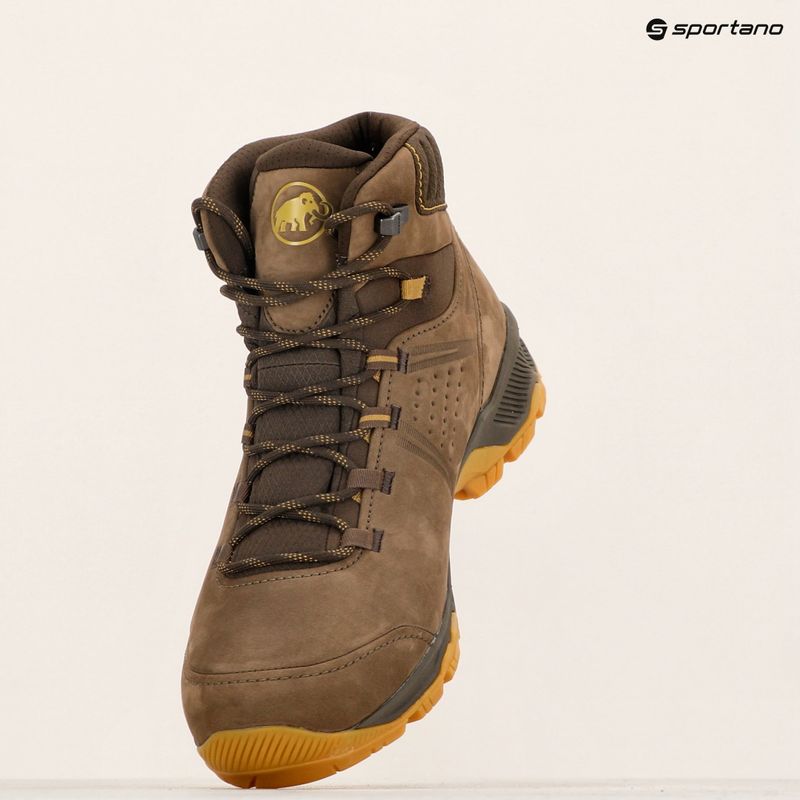 Черевики трекінгові чоловічі Mammut Mercury IV Mid GTX moor / amber green 17