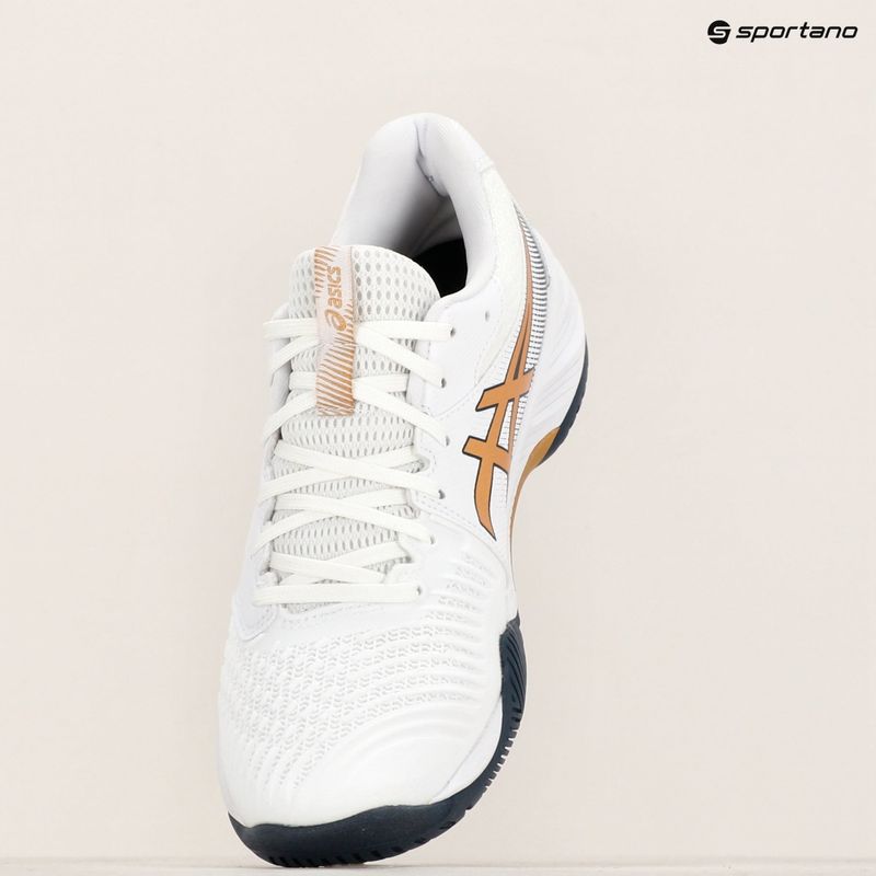 Кросівки чоловічі ASICS Netburner Ballistic FF 3 white/pure gold 9