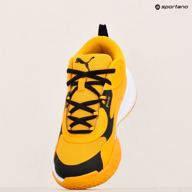 Кросівки для баскеболу дитячі PUMA Playmaker Pro JR yellow sizzle/puma blackl 16