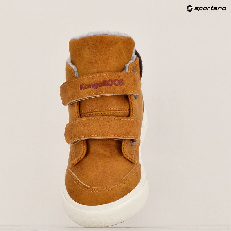 Дитячі туфлі KangaROOS KaVu Primo V tan yellow / rouge 11