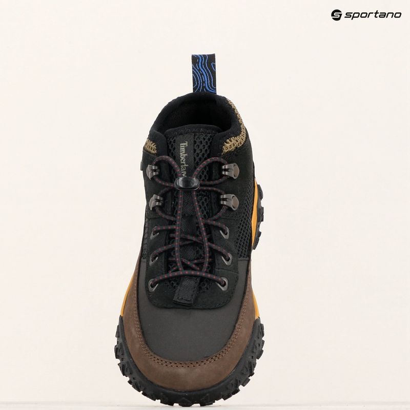 Дитячі черевики Timberland Greenstride Motion 6 Low Lace чорний нубук/коричневий 17