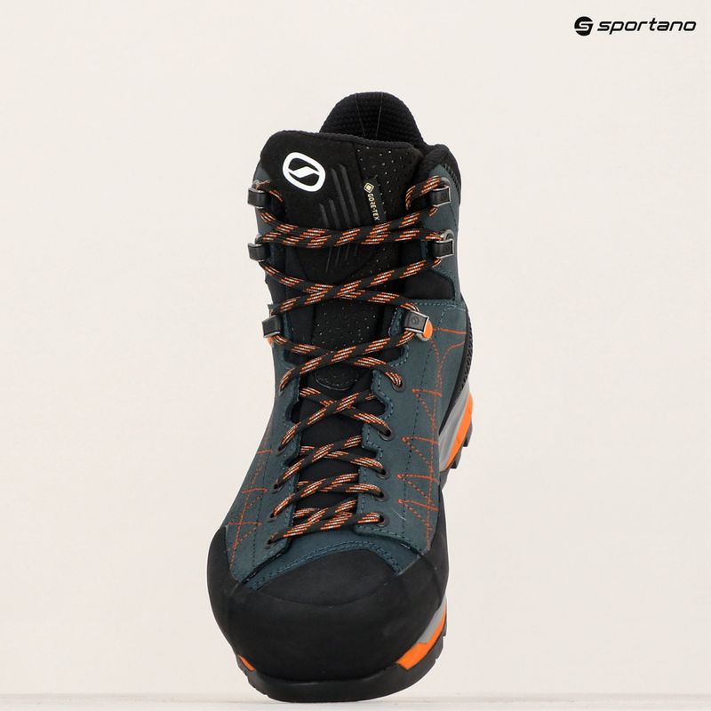 Взуття трекінгове чоловіче SCARPA Zodiac TRK GTX petrol/rust orange 10