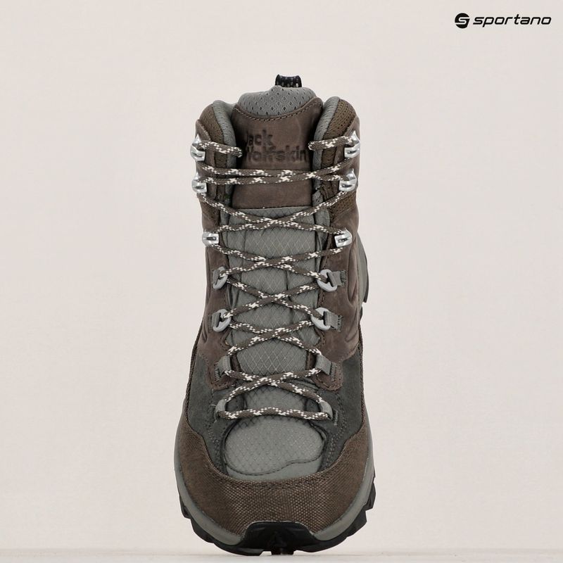 Черевики трекінгові чоловічі Jack Wolfskin Cyrox Texapore Mid cold coffee 10