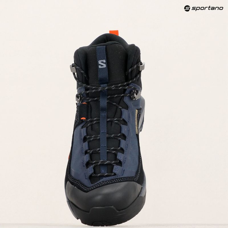 Чоловічі трекінгові черевики Salomon X Ultra Alpine MID GTX сині ночі/чорні/червоні помаранчеві 9