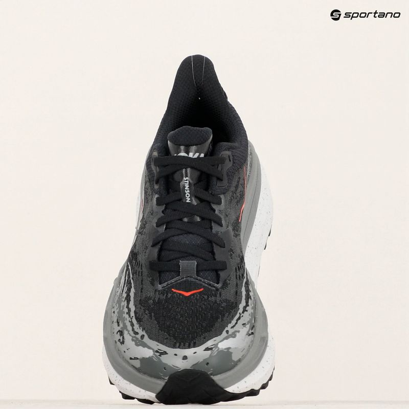 Чоловічі кросівки HOKA Stinson 7 чорні/зовнішня орбіта 9