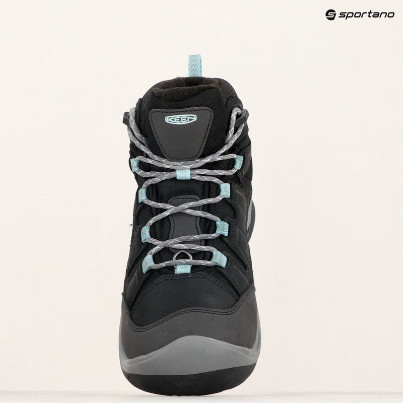 Жіночі туристичні черевики KEEN Circadia Mid Polar black/cloud blue 14