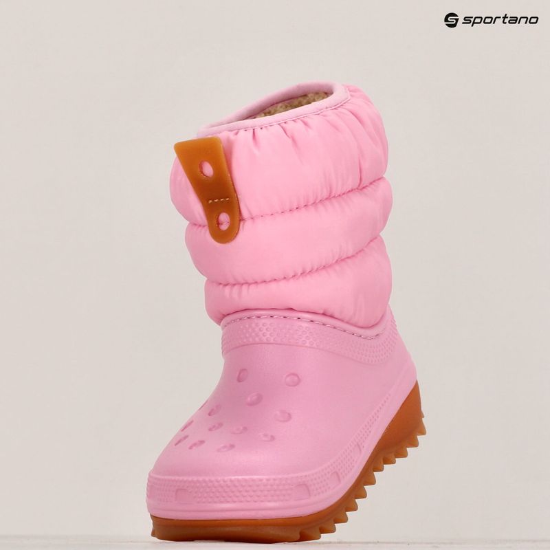 Снігоступи дитячі Crocs Classic Neo Puff Boot Toddler pink tweed/gum 9