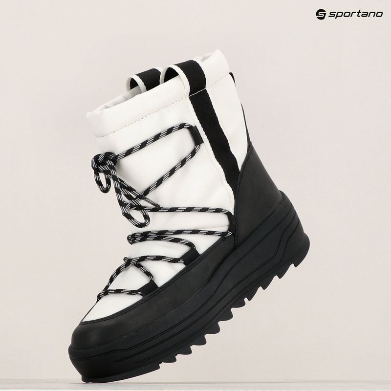 Черевики зимові жіночі Geox Milleiny ABX white / black 15