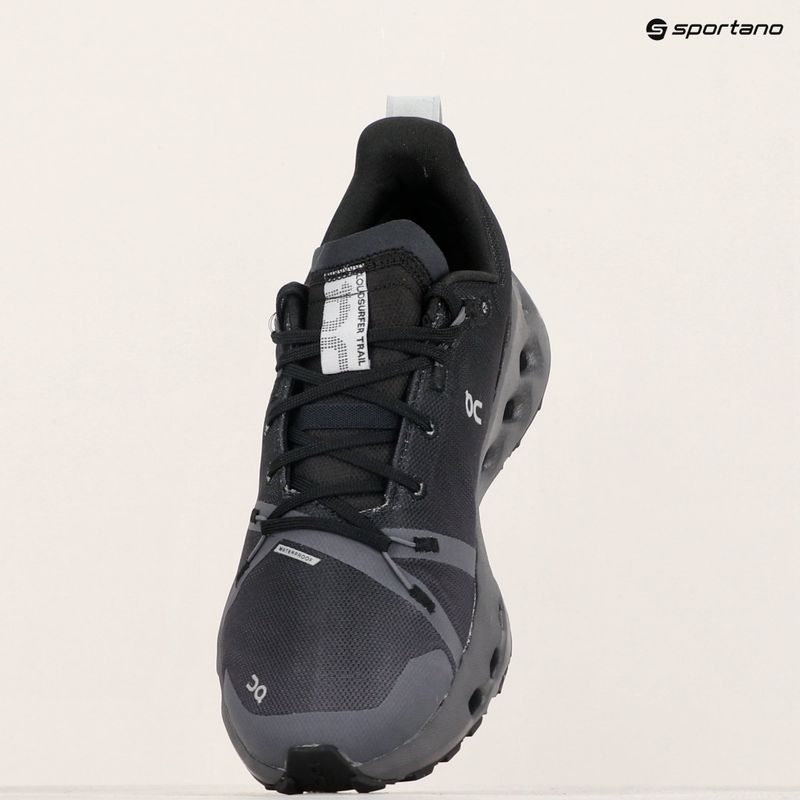 Кросівки для бігу жіночі On Cloudsurfer Trail Waterproof black/eclipse 15