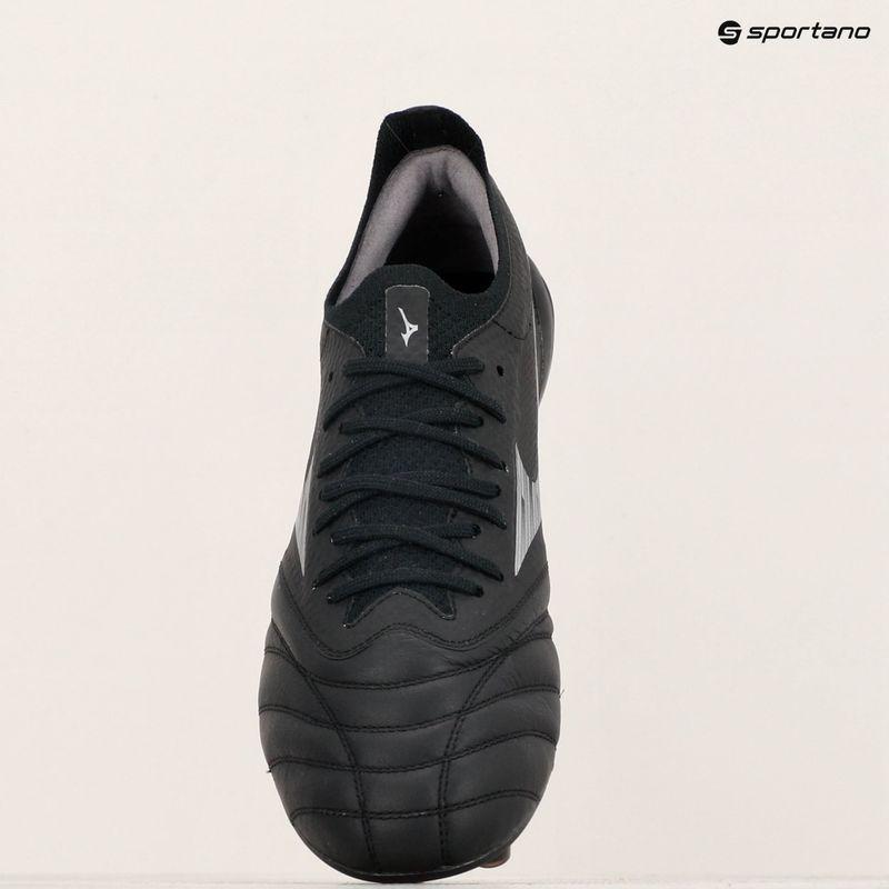 Кросівки футбольні чоловічі Mizuno Morelia Neo IV β Elite FG black/galaxy silver 9