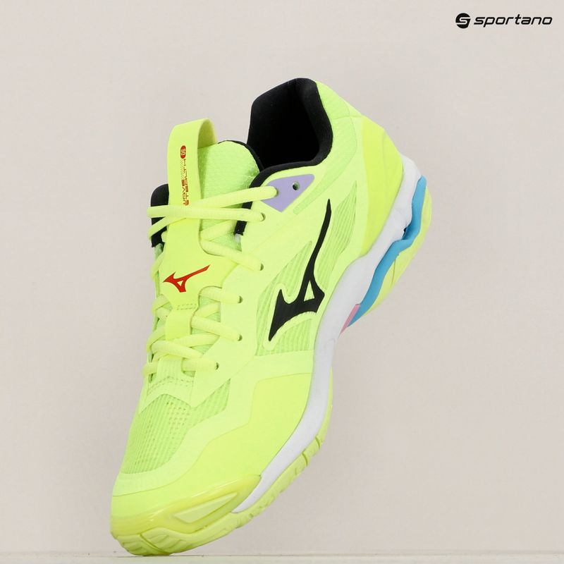 Кросівки для гандболу чоловічі Mizuno Wave Stealth 6 neo lime/black/splish splash 9