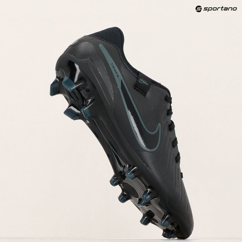 Чоловічі футбольні бутси Nike Tiempo Legend 10 Academy FG/MG чорні/глибокі джунглі/чорні 9