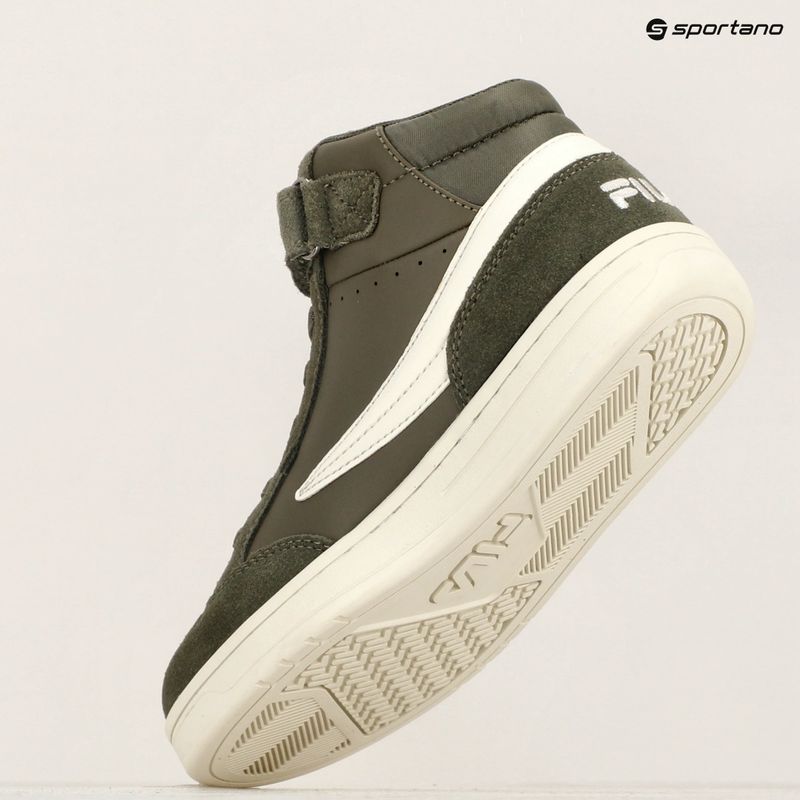 Дитячі кросівки FILA Crew Velcro Mid olive night 16