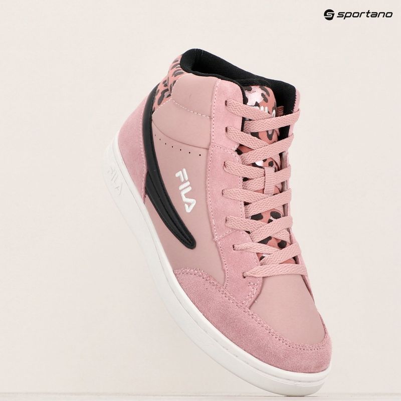 Дитячі кросівки FILA Crew Mid блідо-лілові/леопардові 16
