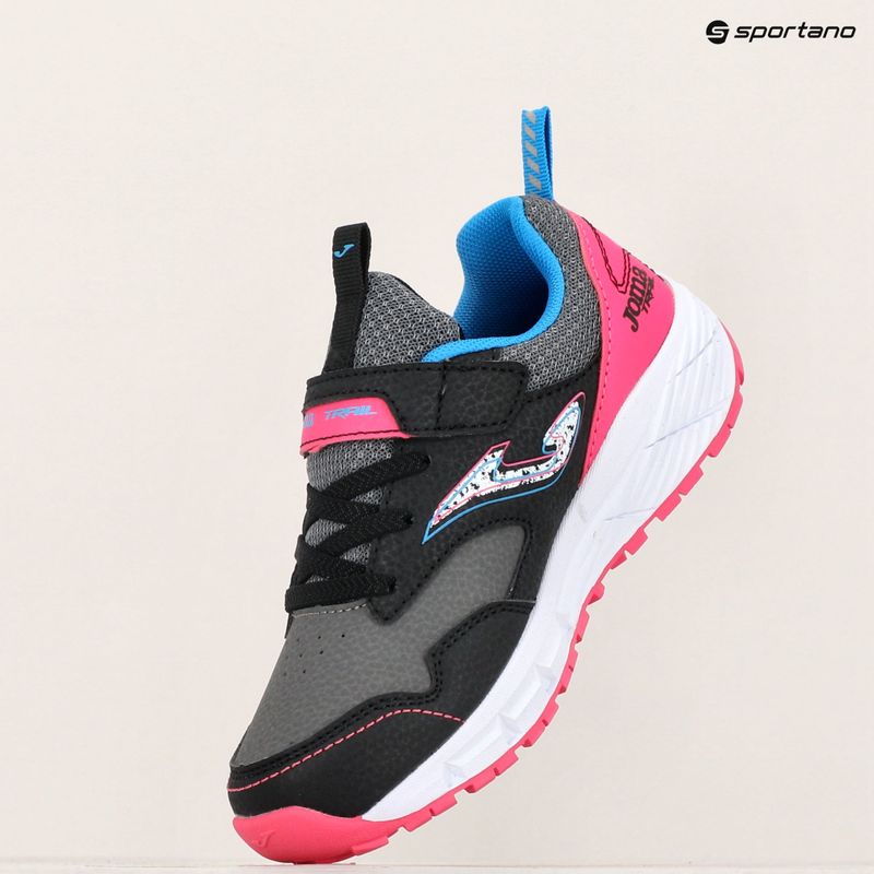 Дитячі бігові кросівки Joma Tundra чорні/помаранчеві шафранові 9