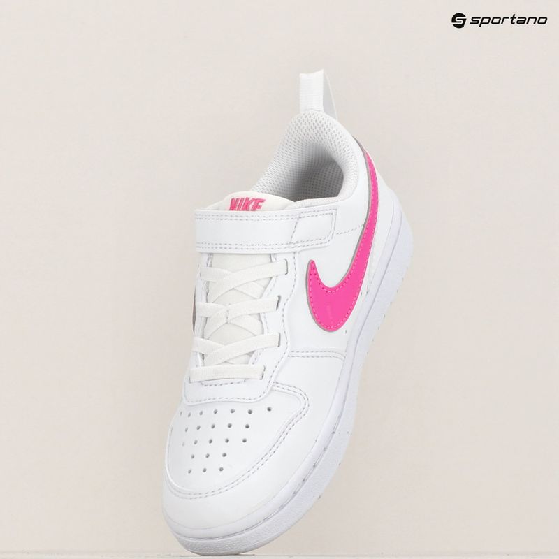 Кросівки дитячі Nike Court Borough Low Recraft white/laser fuchsia 9