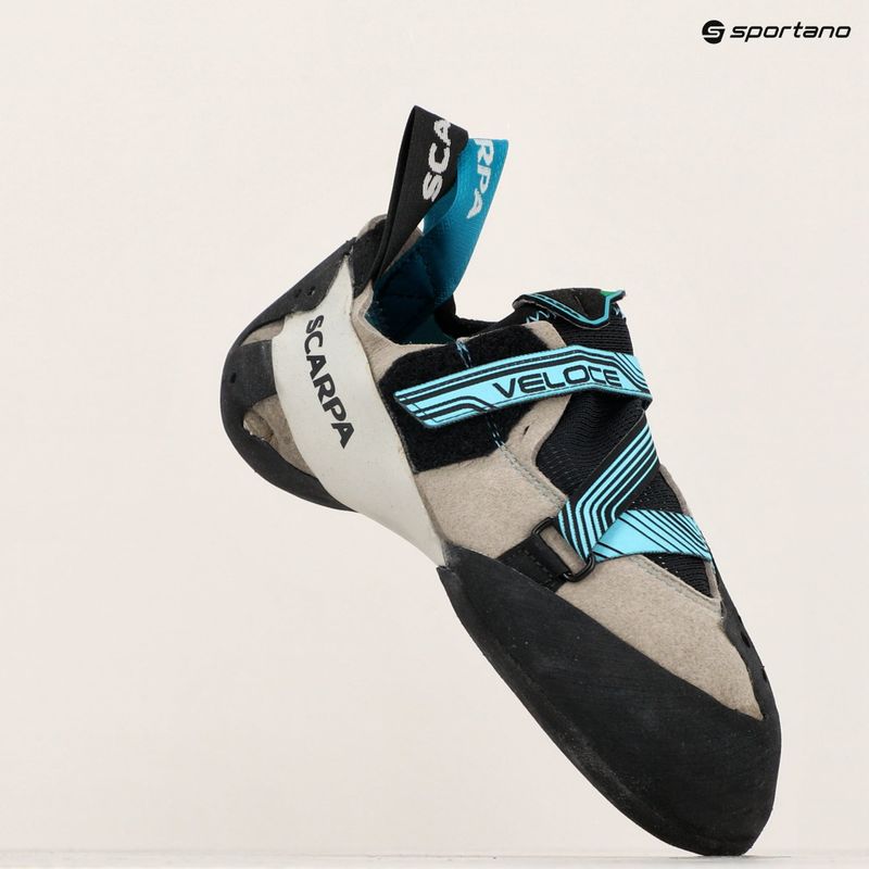 Жіночі альпіністські черевики SCARPA Veloce світло-сірі/мальдівські 15