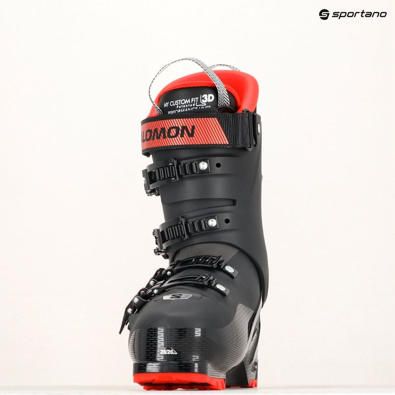 Черевики лижні чоловічі Salomon S/Pro HV 100 GW black/red/beluga 7
