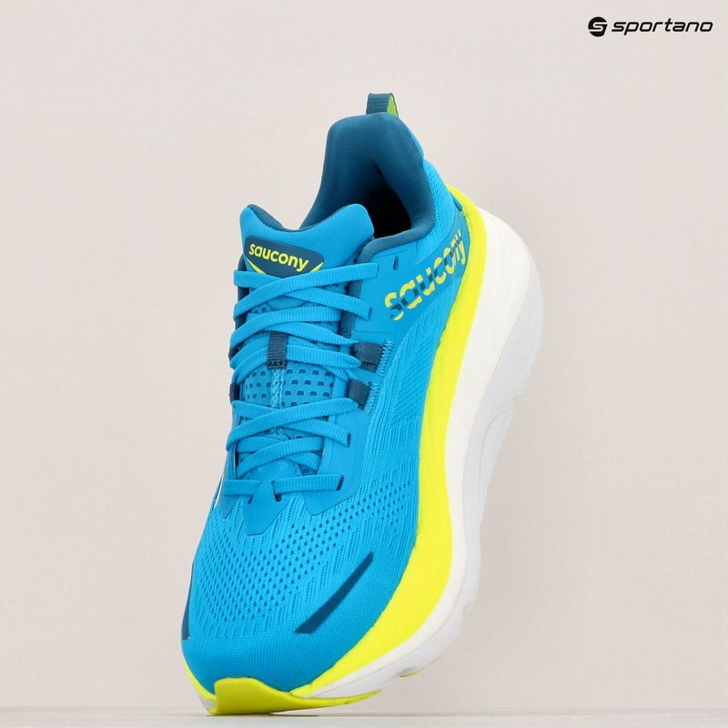 Кросівки для бігу чоловічі Saucony Hurricane 22 viziblue/citron 11