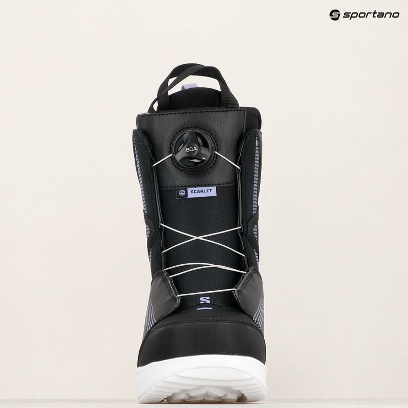 Черевики для сноуборду жіночі Salomon Scarlet Boa black/black/persian violet 7