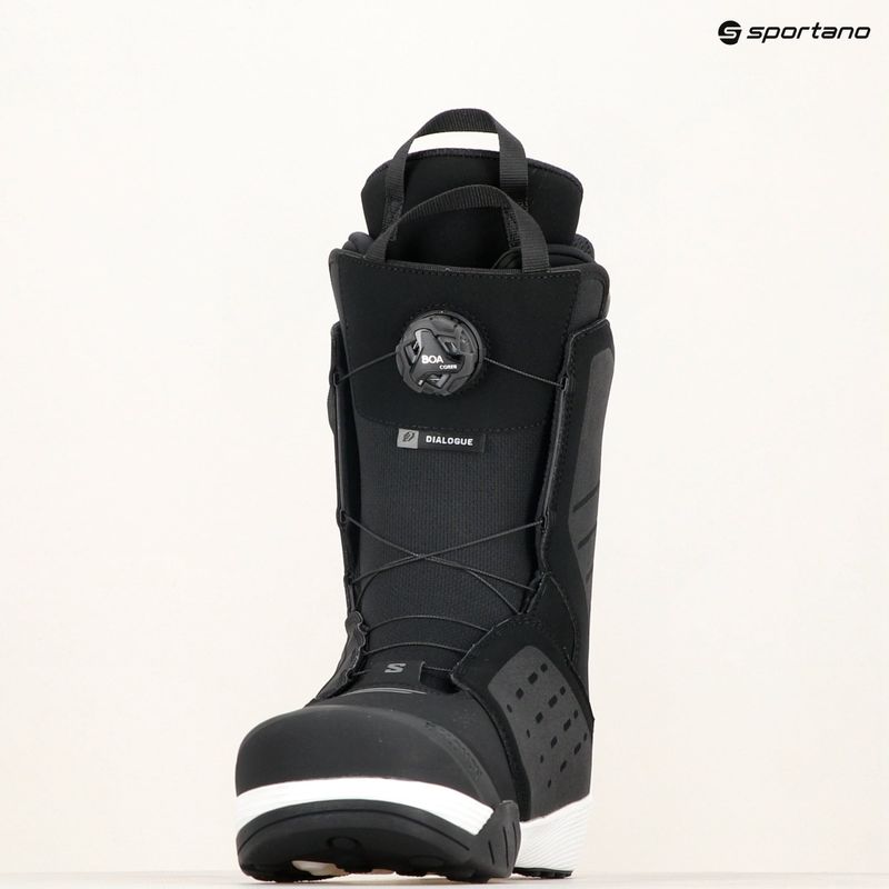 Черевики для сноуборду чоловічі Salomon Dialogue Dual Boa black/black/white 7