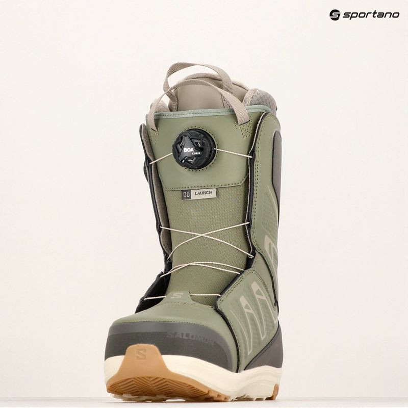 Черевики сноубордичні чоловічі Salomon Launch Boa SJ Boa deep lichen green/beluga/vintage khaki 7