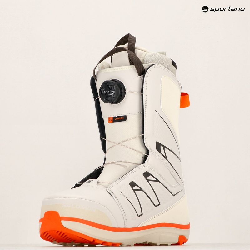 Черевики сноубордичні чоловічі Salomon Launch Boa SJ Boa rainy day/birch/vibrant orange 7