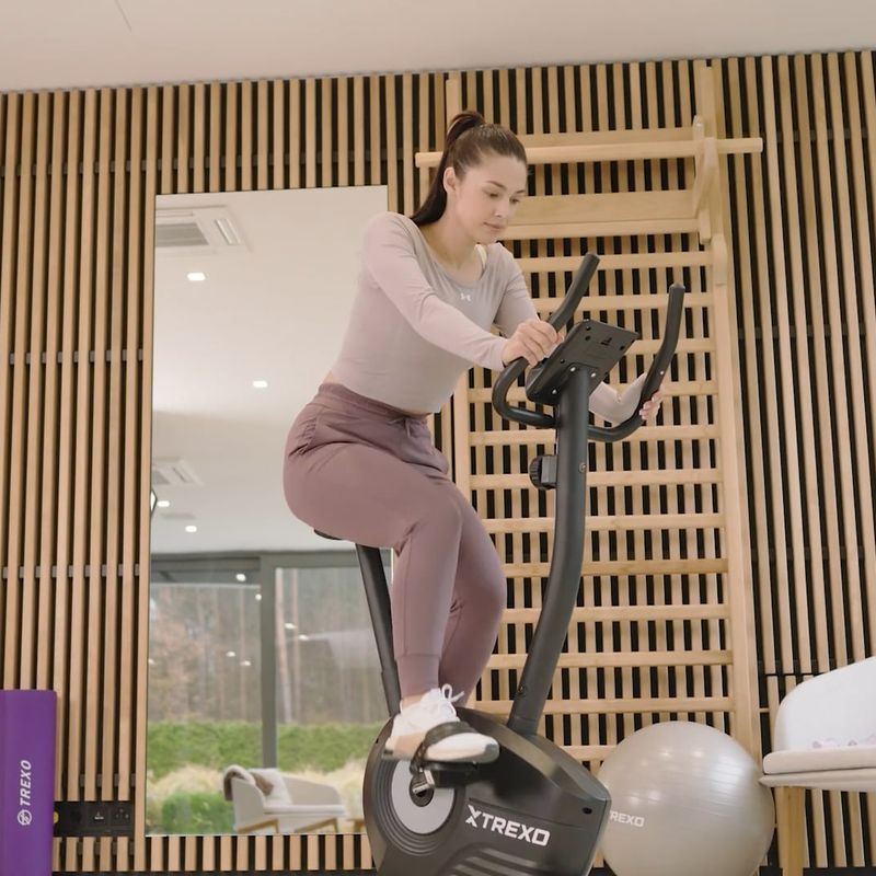 Велотренажер XTREXO TXO-TB100 чорний 19