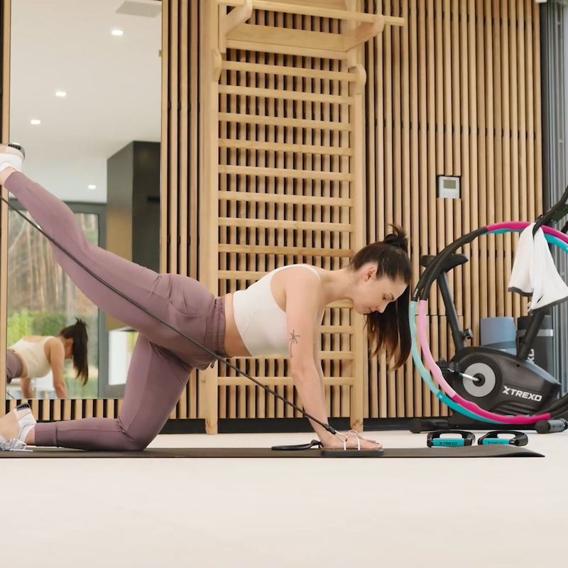 Платформа багатофункційна з ручками i експандером XTREXO складна TXO-B4Z045-BK чорний 20