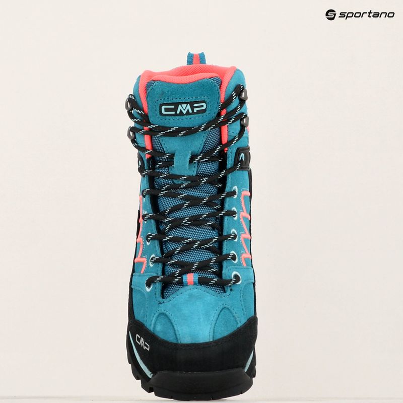 Жіночі трекінгові черевики CMP Moon Mid WP teal/red fluo 9