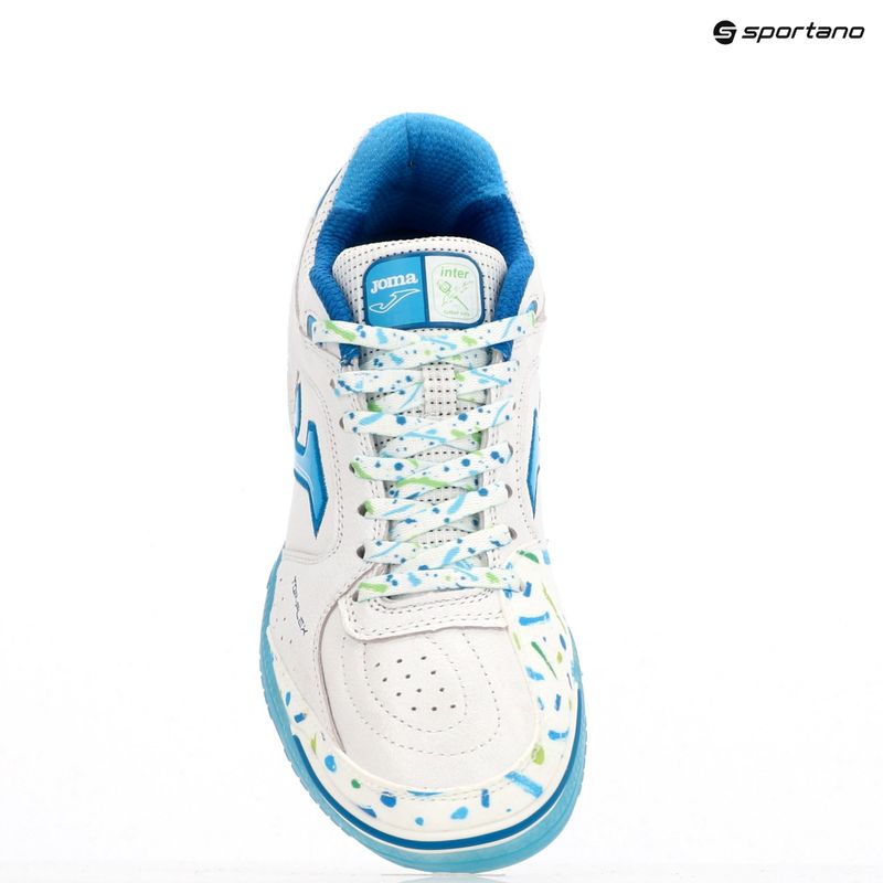 Кросівки футбольні чоловічі Joma Top Flex IN white/blue 12