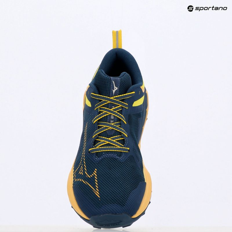 Кросівки для бігу чоловічі Mizuno Wave Ibuki 4 blue wing teal/flax/quince 12