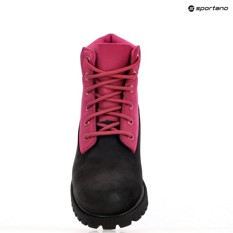 Черевики дитячі Timberland Premium 6 In Lace black nubuck/dark pink 18