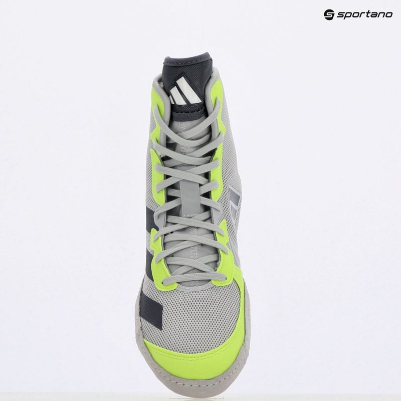 Кросівки боксерські чоловічі adidas Adizero team light grey/ team onix/ team sollar yellow 2 9