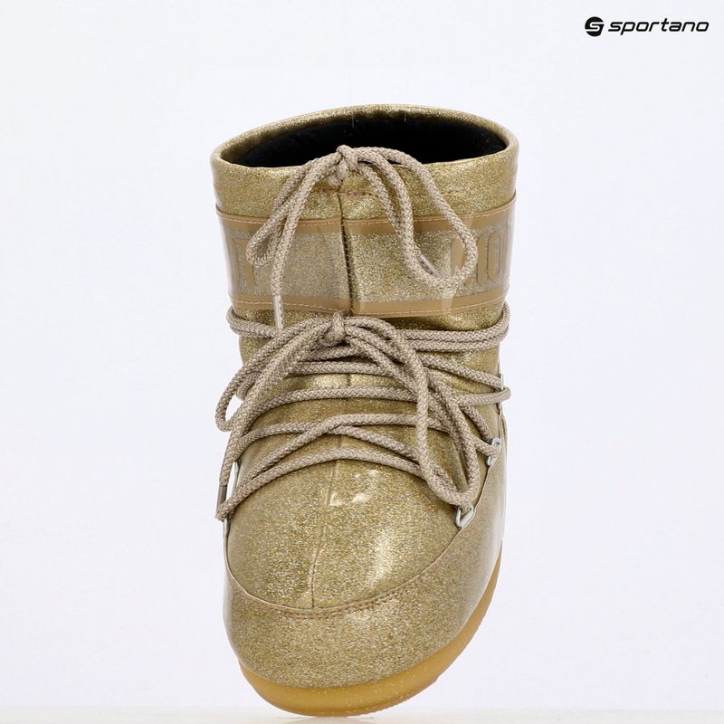 Черевики зимові жіночі Moon Boot Icon Low Glitter gold 9
