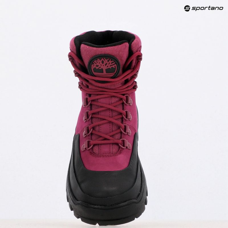 Черевики жіночі Timberland Vibram Mid Lace Waterproof Boot dark pink nubuck 9