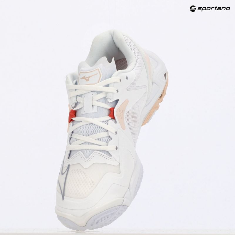 Кросівки для волейболу жіночі Mizuno Wave Lightning Z8 white/aleutian/cloud pink 9