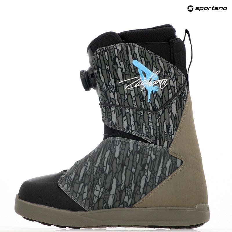 Черевики сноубордичні чоловічі ThirtyTwo Lashed Double Boa Powell '24 olive/grey/black 11