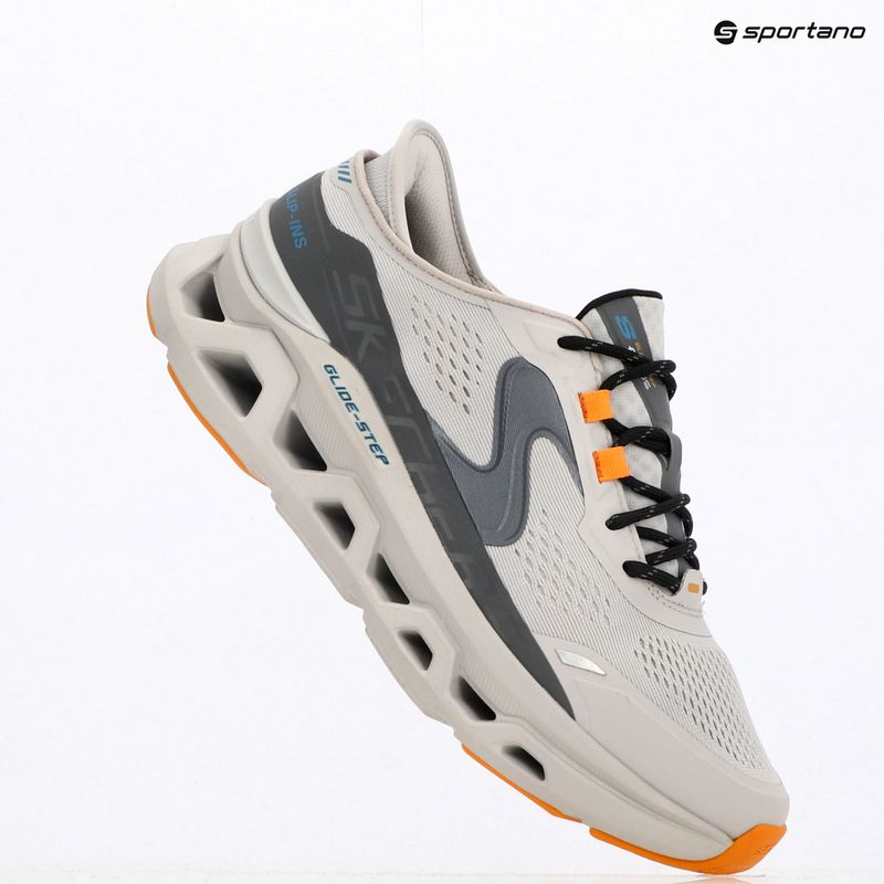 Чоловічі туфлі SKECHERS Glide Step Altus сіро-помаранчеві 9