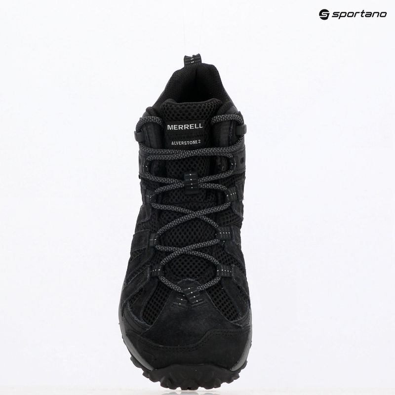 Черевики туристичні чоловічі Merrell Alverstone 2 Mid GTX black/ black 9