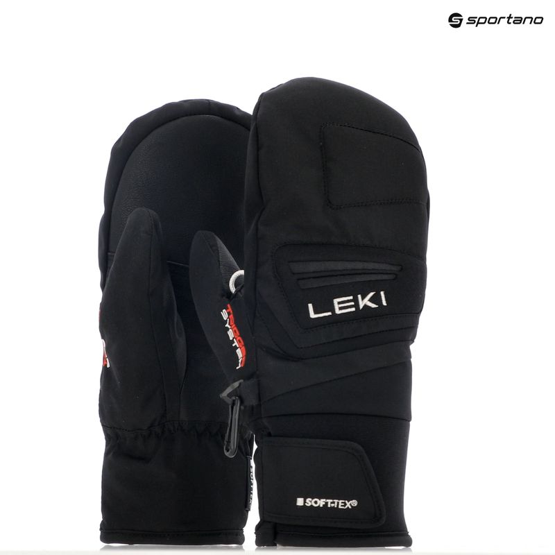 Рукавиці гірськолижні дитячі LEKI Griffin 3D Junior Mitt black 7