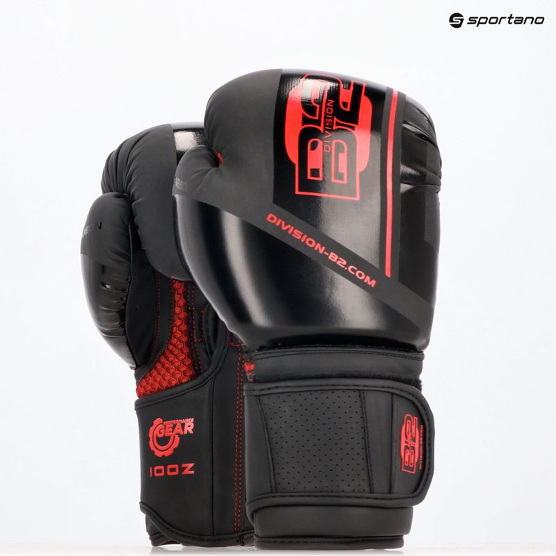 Рукавиці боксерські DIVISION B-2 Pro Carbon black/red 7