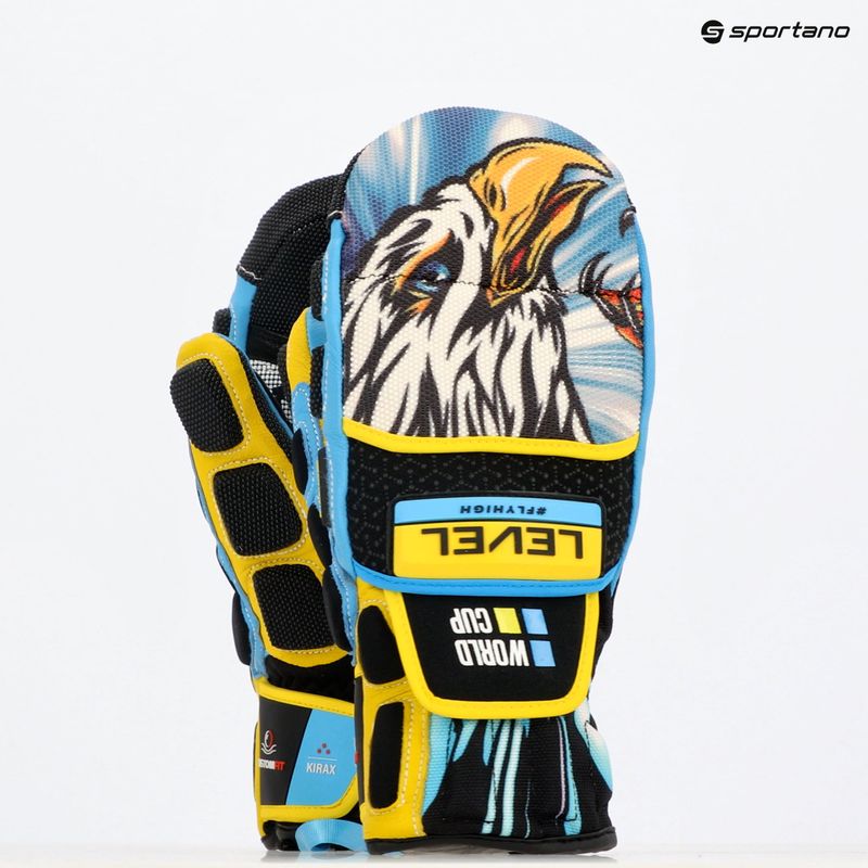Рукавиці гірськолижні Level Worldcup CF Mitt yellow/blue 8