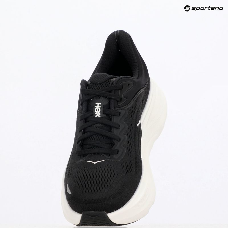 Чоловічі бігові кросівки HOKA Bondi 9 Wide чорний/білий 9