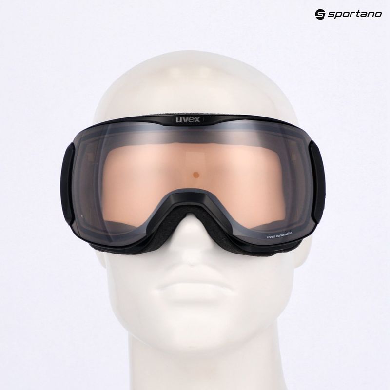 Окуляри лижні UVEX Downhill 2100 V black shiny/mirror silver clear 7