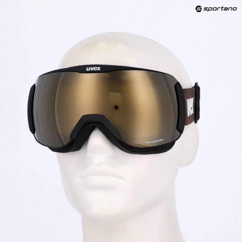 Окуляри лижні UVEX Downhill 2100 CV black matt/mirror cooper green 7