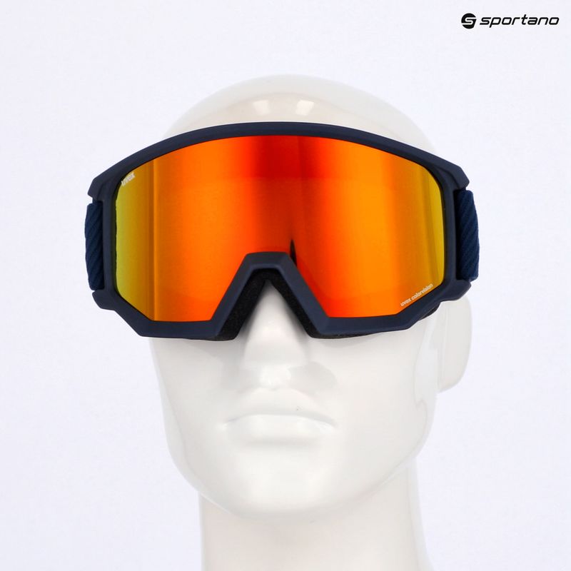 Окуляри лижні UVEX Athletic CV navy matt/mirror orange green 6