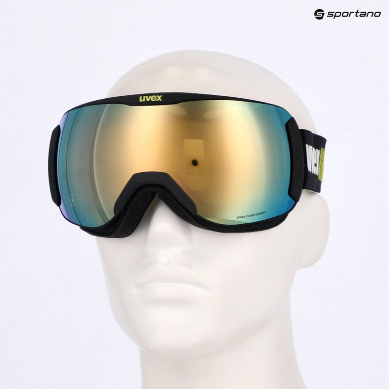 Окуляри лижні UVEX Downhill 2100 CV Race black matt/mirror gold clear 7