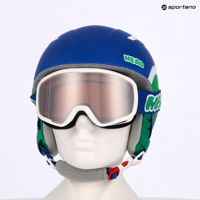 Шолом гірськолижний дитячий HEAD Mojo Set + Gogle Jr blue/green/silver red 8